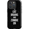 Eat Brains and Zombie On Black iPhone 16 Pro Magsafe Impact Case